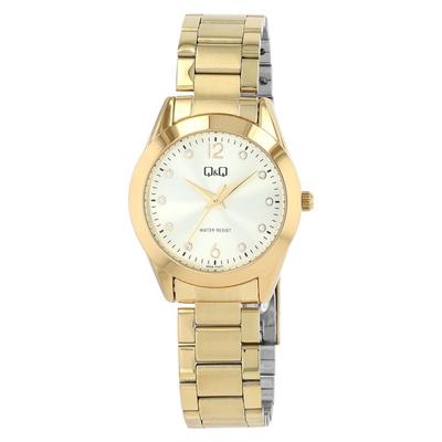 Montre Bracelet - Q&amp;Q - Q&amp;Q - Doré - Boîtier 34 Mm - Quartz Miyota 2035