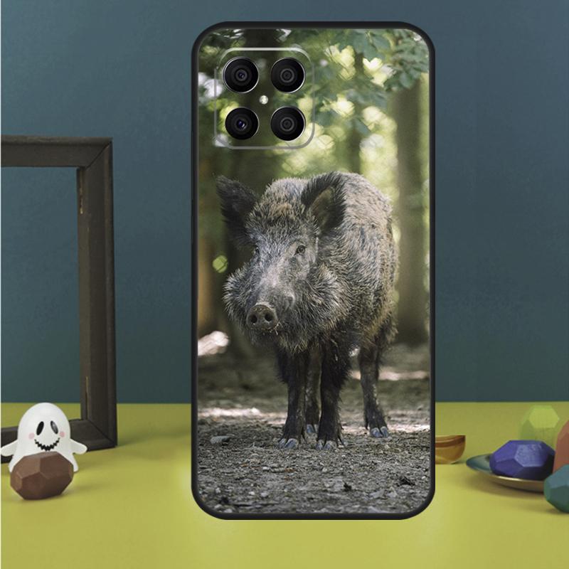 Wild Boar Pig Brown Case For Honor X9a X8a X8b X9b X9c X8 X9 50 70 90 Lite Honor 200 Lite Magic 7 5 6 Pro Cover