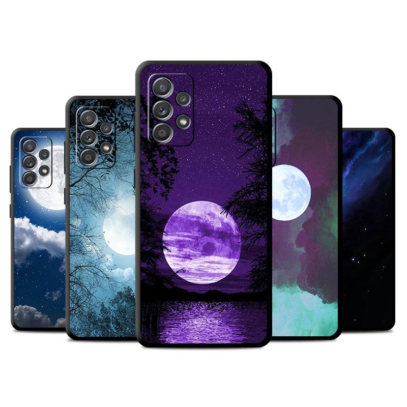 Sky Full Moon Fall Funda Für Samsung Galaxy A32 A71 A22 A12 A72 A11 A52 5g A51 4g a13 A21s A41 A23 A73 Silikon Coque