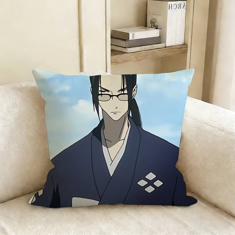 Anime SSamurai CChamploo Pillow Case Living Room Sofa Cushion Cover Suitable For Home Bedroom Room Decoration