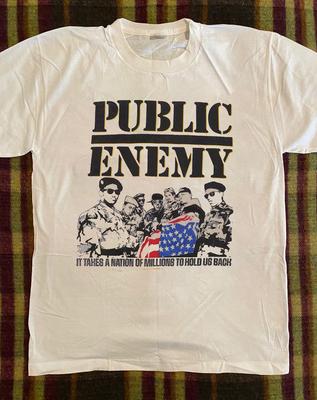 Rare! Public Enemy Band Cotton Black Shirt Unisex Concert S To 5XL DO189 Unisex T-Shirt