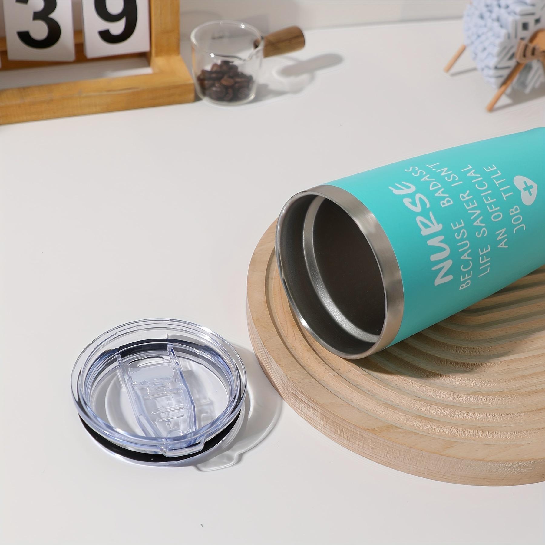 

1pc-Stainless steel car insulated cup, double wall vacuum insulated travel cup, suitable as a gift for family and friends білий