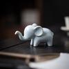 Keramik Elefant Schreibtischornament Bunte Kleine Elefantenstatue Glückselefant Figur Haus Büro Wohnzimmer Dekoration