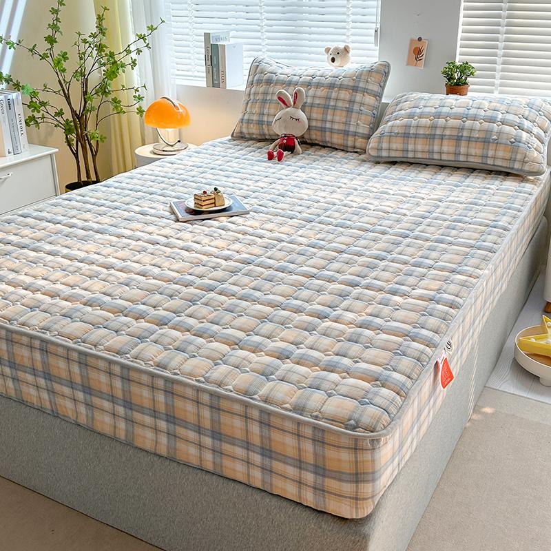 

1 шт. Высококачественный протектор для матраса - Антибактериальный чехол для матраса, Гипоаллергенная простыня на резинке, Подходит для матрасов глубиной 5-28 см 90x200cm(35x79 in)