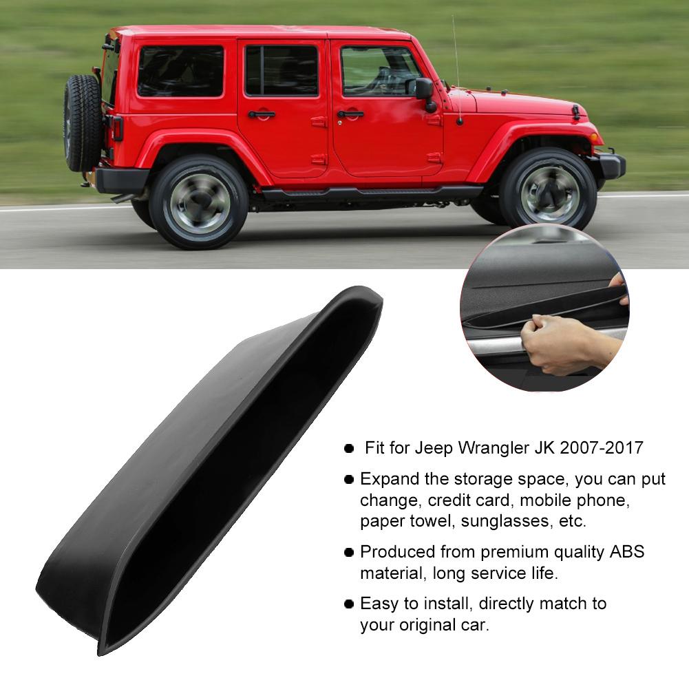 Passenger Side Storage Tray Organizer Grab Handle Storage Box Container Fits for Jeep Wrangler JK 2007 2017