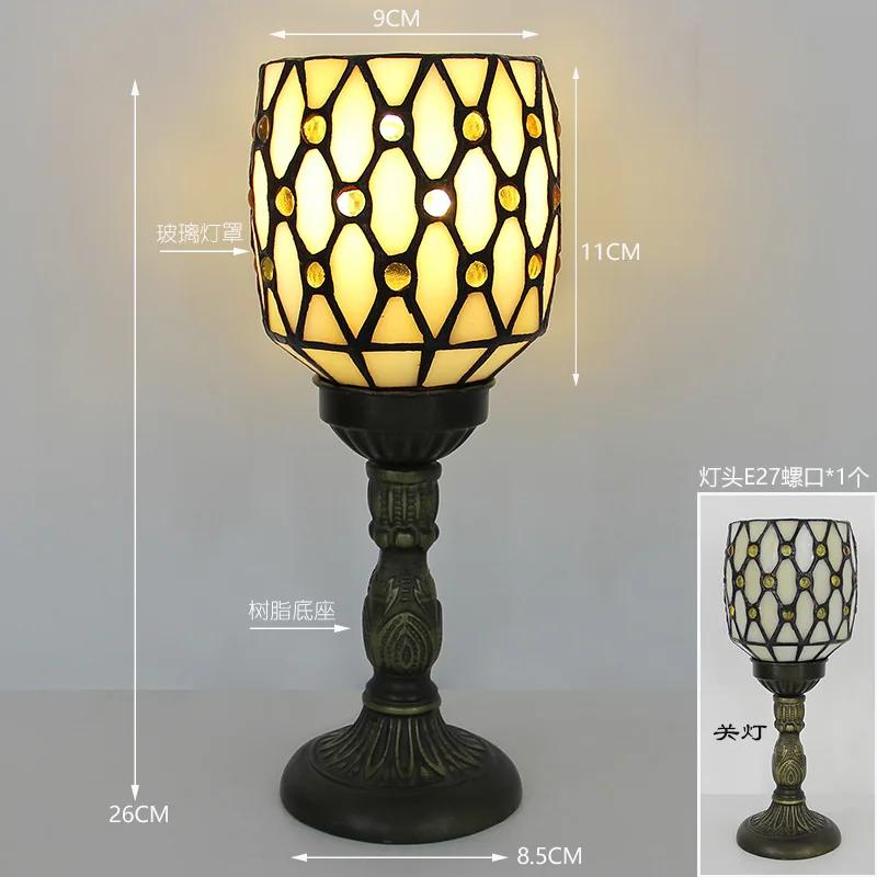 

EU /AU /UK /US Plug Mini Retro European-style Bedside Table Lamp for Bedroom Dining Room Study Bar and Coffee Shop US Plug