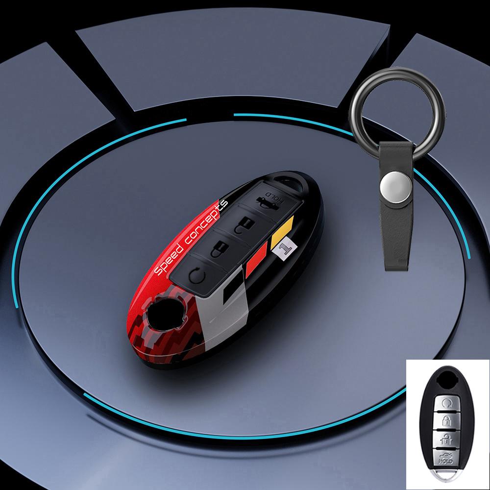 Graffiti Auto Key Fob Cover Case Fit For Nissan Leaf Micra Qashqai J11 J10 X Trail T32 Versa Note Patrol Key Fob Remote Case Auto Accessory