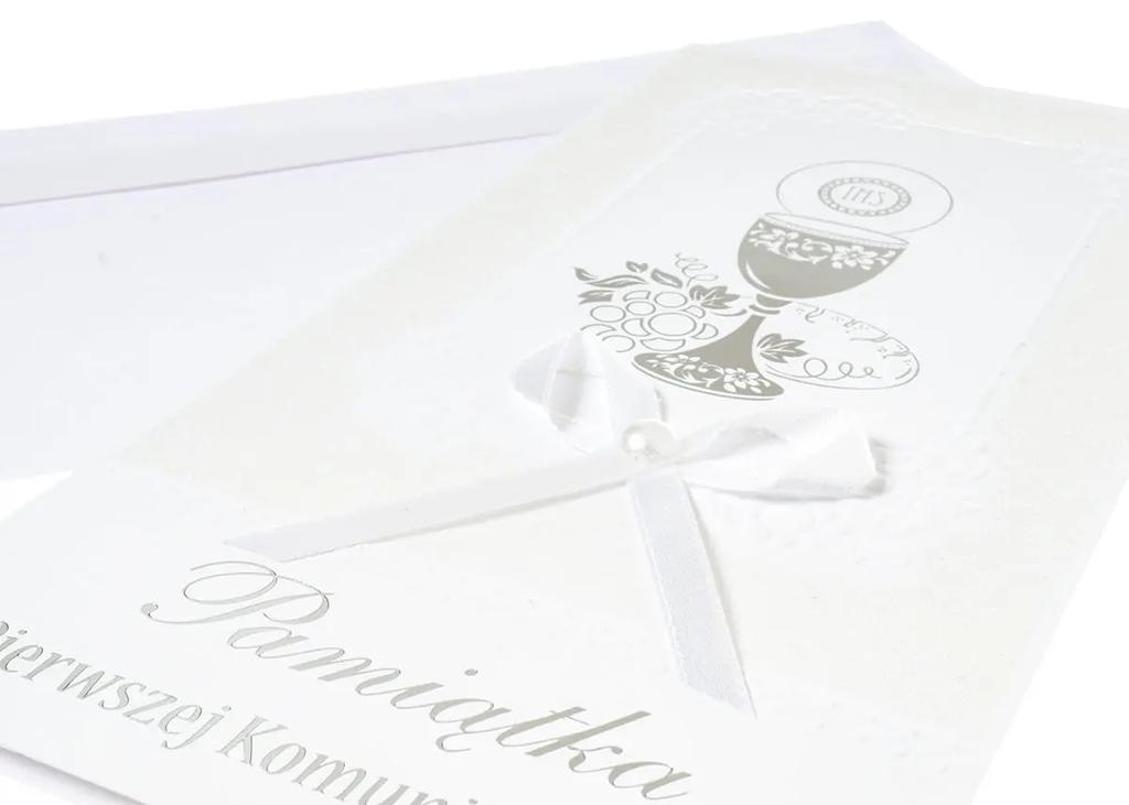 An Elegant Card with a Dedication from the Godmother On the Occasion of the First Holy Communion