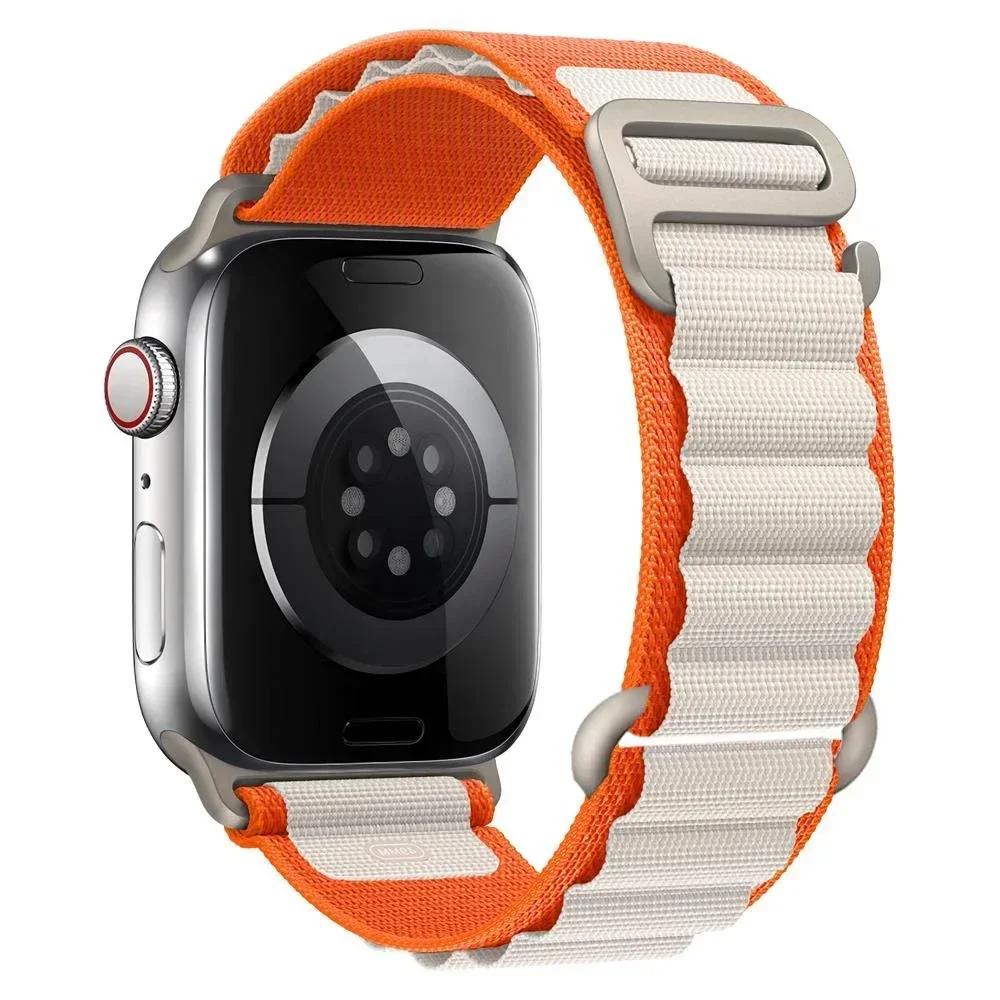 Alpine Strap for Apple Watch Bands 44mm 40mm 49mm 45mm 41mm 38 42mm Nylon Bracelet Iwatch Ultra 2Series 10 9 3 4 5 6 7 8 SE Band