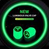 4pcs Fluorescent Car Tire Valve Caps Luminous Dust Covers For Model 3 2021 S X Y Style Roadster Invader Coil Mod WYE K80