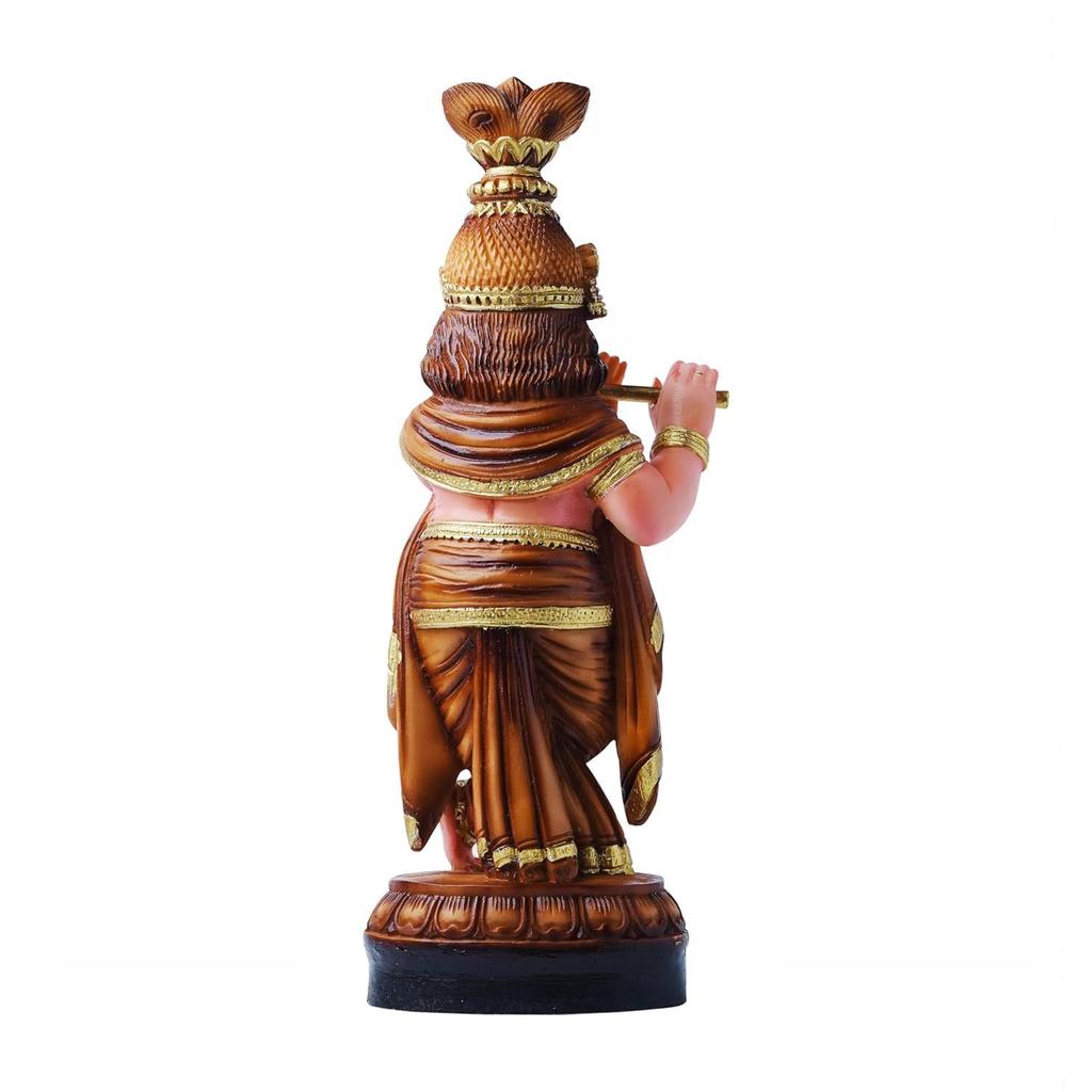 PolyMarble Guruvayoor Krishna Idol | Decorative Hindu God Statue | Kanhaji Murti Showpiece | Figurine Home Decor