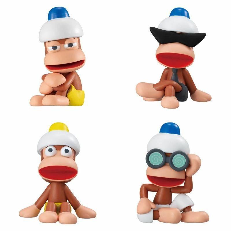 Ape Escape Pipo Monkey Machiboke Mini Figure Bandai Gashapon Capsule Toy Set 4