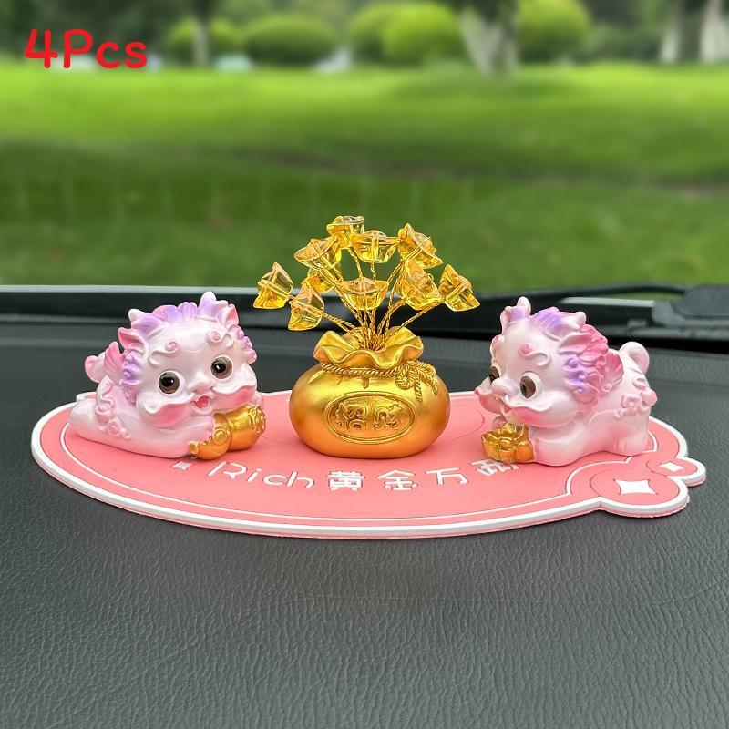 

Car Interior Decor Statue With Lucky Pixiu Resin Creative Gift For Auto Enthusiasts Style N
