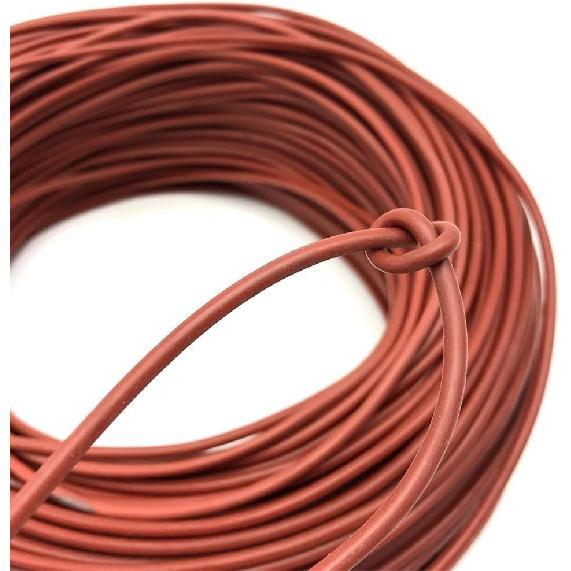 Carbon Fibre Heating Wire, Flexible Carbon Fiber Wire 3K 130 Ohm/m, Insulated Carbon Fiber Cable, Electric Heating Conductor(1m)