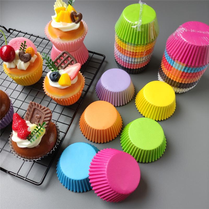200/300/500pcs Mixed Color Baking Cups Cupcakes Muffin Liners Paper Cup Molds Greaseproof  Wrapper for Party Wedding Birthday