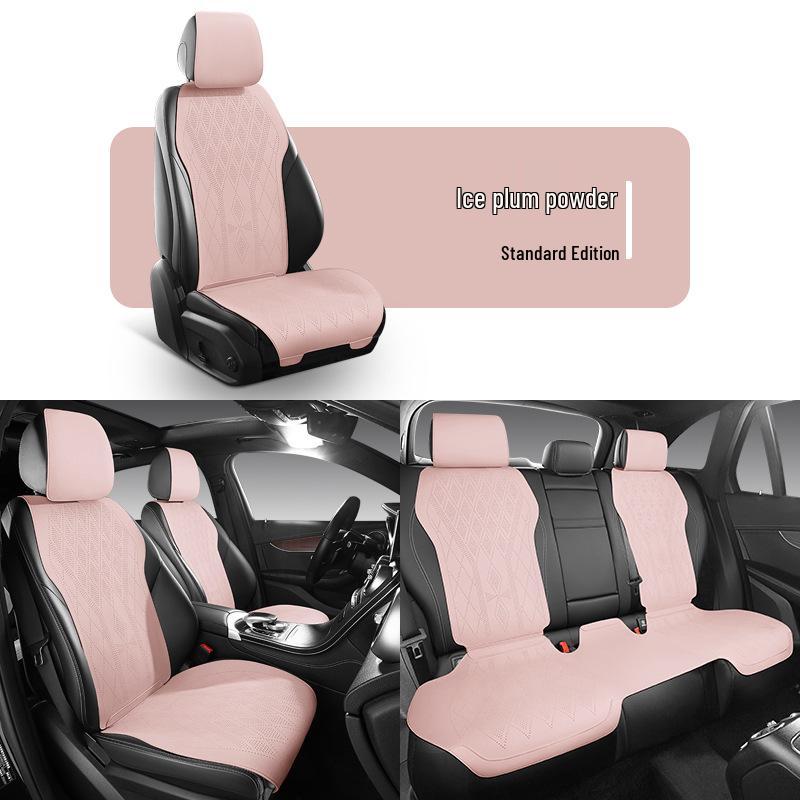 Universal Suede Car Seat Cushion for Four Seasons - Fit for Corolla, Bora, Lavida (Five-Seat, Half-Wrap Style)