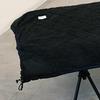HOTEL CAMPS Cot Cover with Boa, 3-Layer Insulated Aluminum Sheet, Reversible, Can Be Used As a Blanket, and Machine Washable (Black)
