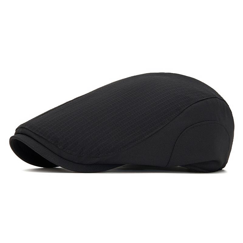 Summer Breathable Sun Hat Men s Forward Cap Contrast Beret British Newsboy Cap