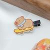 Cute Capybara Hairpin Waterproof Animal Barrettes Funny Cartoon Duckbill Clip  Women