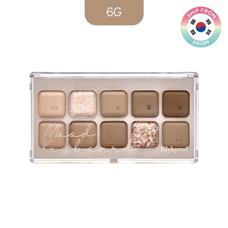 lilybyred Paleta cieni do powiek Mood Keyboard 8 kolorów, 10 wszechstronnych palet kolorów, galaretowata konsystencja z naturalną przyczepnością i rozwojem koloru