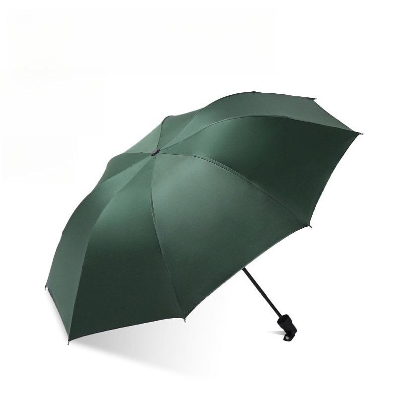 1PC automatic umbrella sunscreen sunshade tri-fold umbrella folding UV vinyl sun umbrella