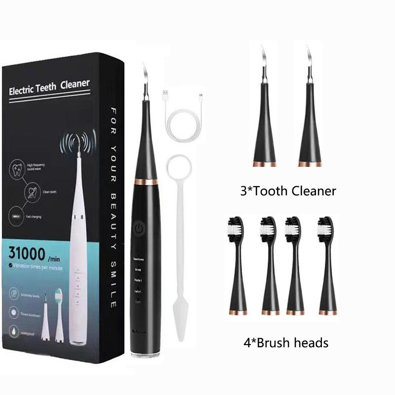 Sonic Rechargeable Electric Toothbrushes Teeth Cleaner Whitening Instrument Waterproof USB Fast Charging Device For Dental Brush