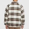 Nike Checked Casual Collar Shirt Jacket Men Outerwear Light-Red Wood-Brown DR6862-104
