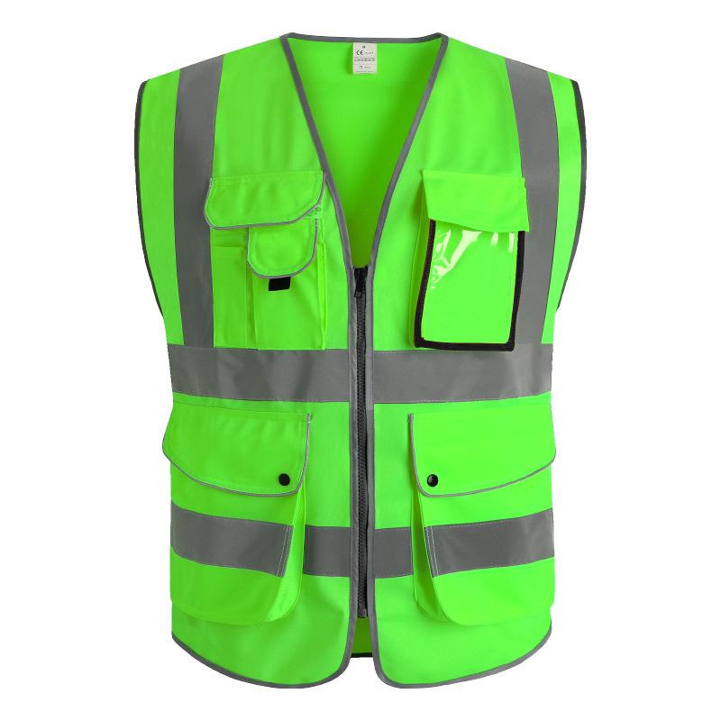 Xinghua Multi-Pocket Reflective Safety Vest with Logo Printing