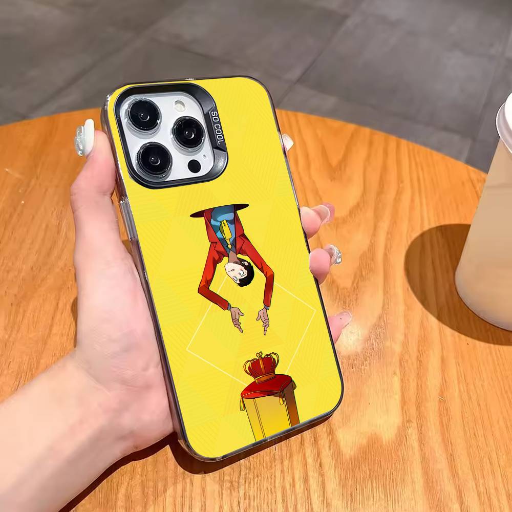 L-Lupin the Third Phone Case For iPhone17,16,15,14,13,12,11,Pro,MAX White Matte Shockproof Cover