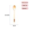 Long-Handled Wooden Spoon Set: Coffee, Honey, Milk Tea Stirrer & Soup Ladle