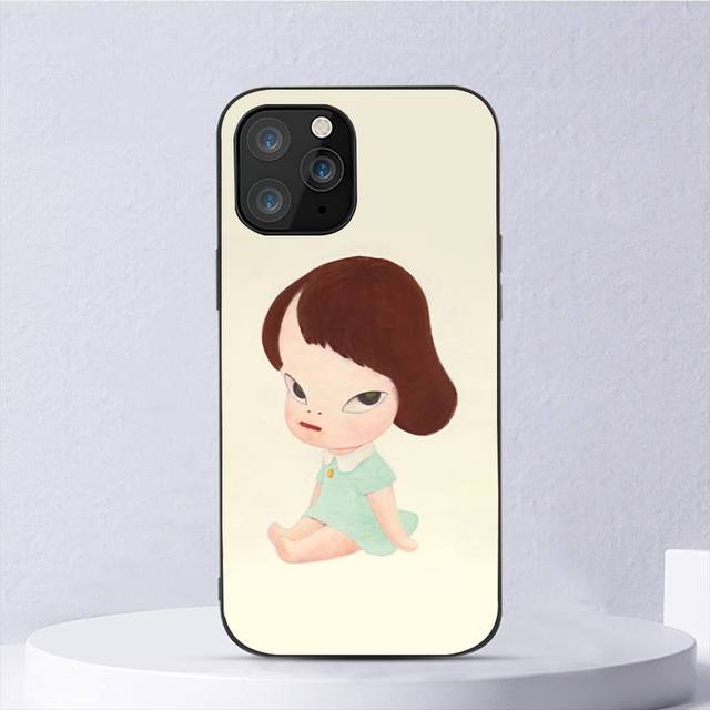 Yoshitomo Nara Art Handyhülle für Iphone 11 12 Mini 13 14 Pro Xs Max X 8 7 6s Plus 5 Se Xr Shell