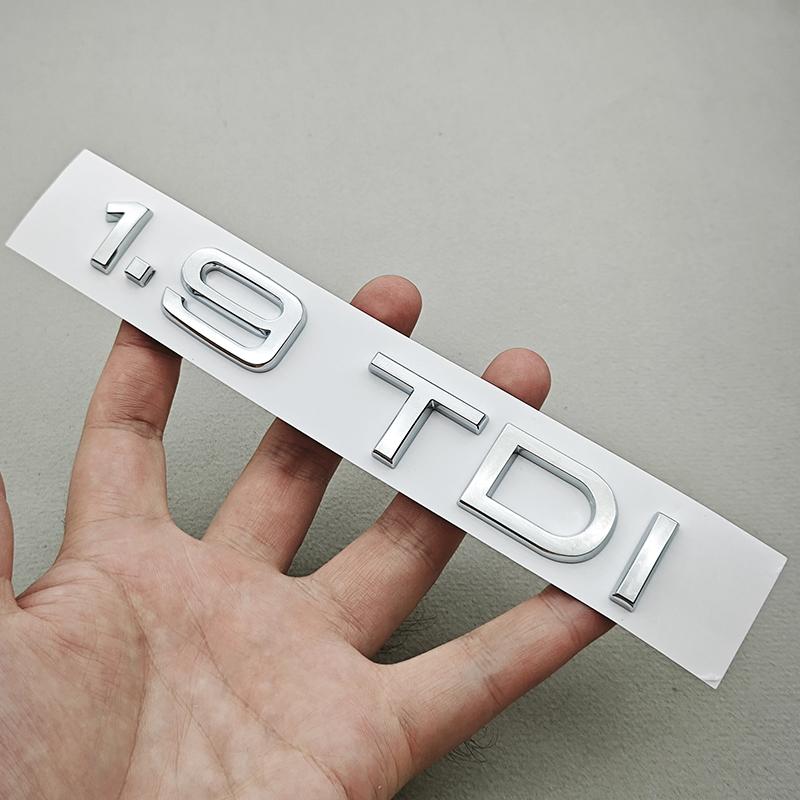 3D ABS Car Logo 1.9 2.0 2.8 3.0 4.2 TDI 3.6 Sticker Trunk Emblem Rear Badge For Audi A3 A4 A5 A6 A7 A8 Q3 Q5 Q7 Q8 Accessroies