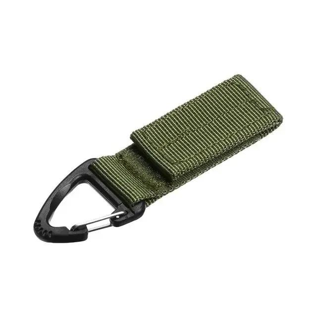 1/2/3Pcs Tactical Hanging Key Hook Clip Clamp Buckle Nylon Webbing Molle Belt Carabiner Outdoor Strap Climbing Accessories