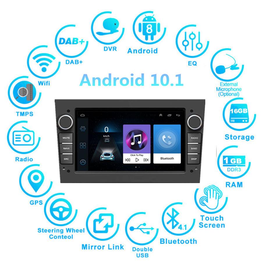 7''Android 10.1 Car Stereo Radio GPS Navi For Opel Vauxhall Holden Astra H G J