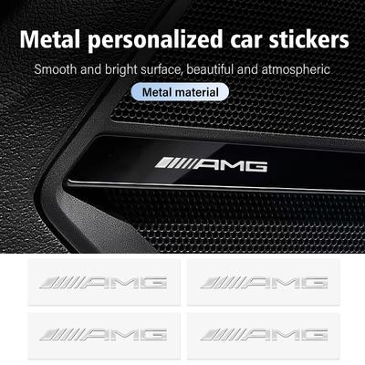 3D Metal Car Decorative Sticker Badge Decal Interior Accessories For Mercedes Benz AMG W202 W212 W213 W220 W221 W222 C180 C200