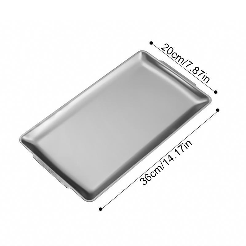 1PC Rectangular Dining Table Decoration Storage Tray New Stainless Steel Material Tray Outdoor Multiple Sizes Available