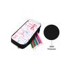 Bow Print Single Layered Pencil Case for Boy/Girls Best Gift Cartoon School Supplies Pencil Pouch for Children
