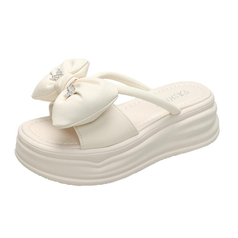

High-heeled slippers thick-heeled French retro half slippers 2025 new summer lazy one-pedal cool slippers thick-soled women 40 бежевий