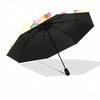 1pc Cartoon Candy Panda Pochacco Sanrio Pattern Automatic 3-Fold Umbrella, 8 Steel Frames, High-Value Folding Umbrella, Suitable for Office, Travel an