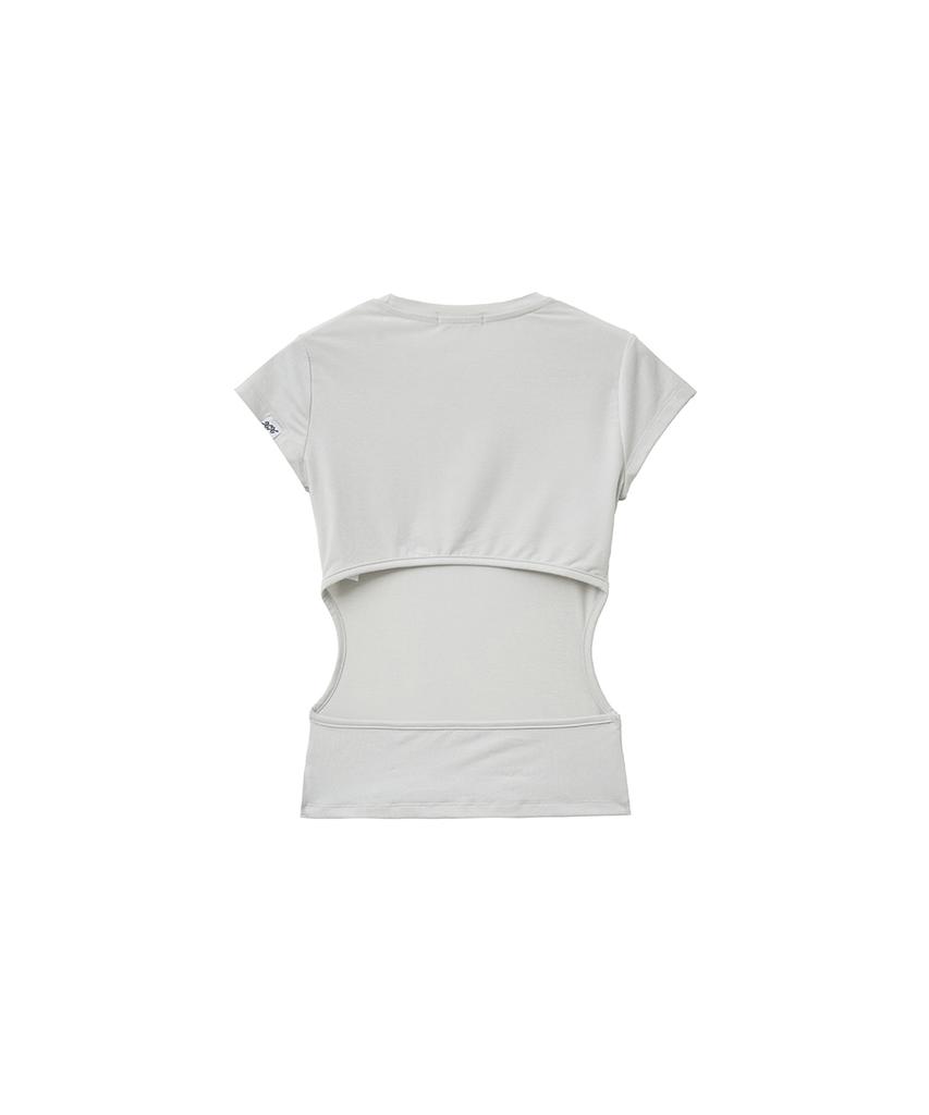 Yuupeu Ayla Backhaul Tee - Light Grey
