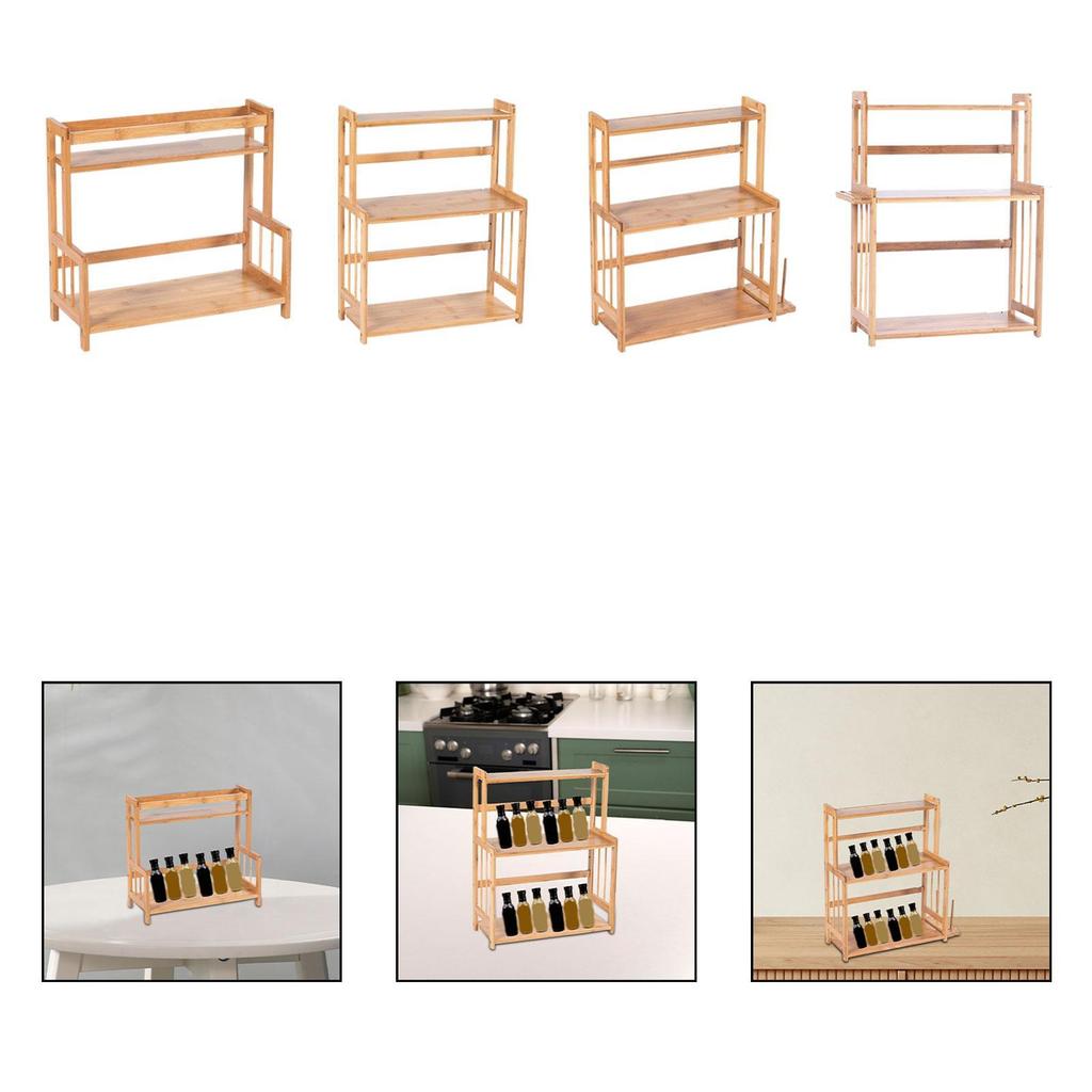 Lightweight Seasoning Rack for Desktop and Dresser Organization