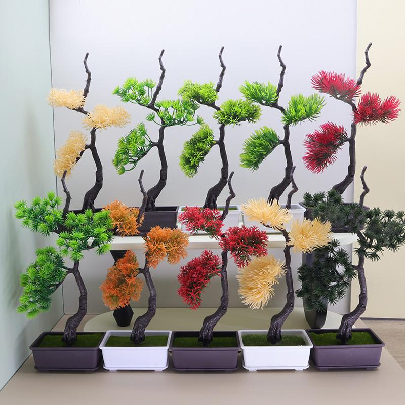 Densata Artificial Pinus Pineneedle Greenery Landscape Decor For Living Room