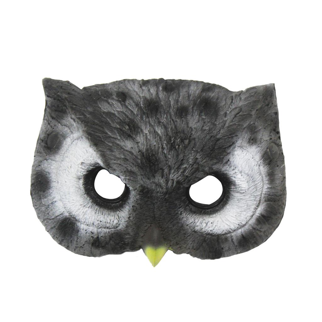 Máscara de búho de Halloween máscara de carnaval máscara de búho decoración máscara de fiesta máscara de animal accesorio de cosplay de espuma de PU adecuado para hombres y mujeres