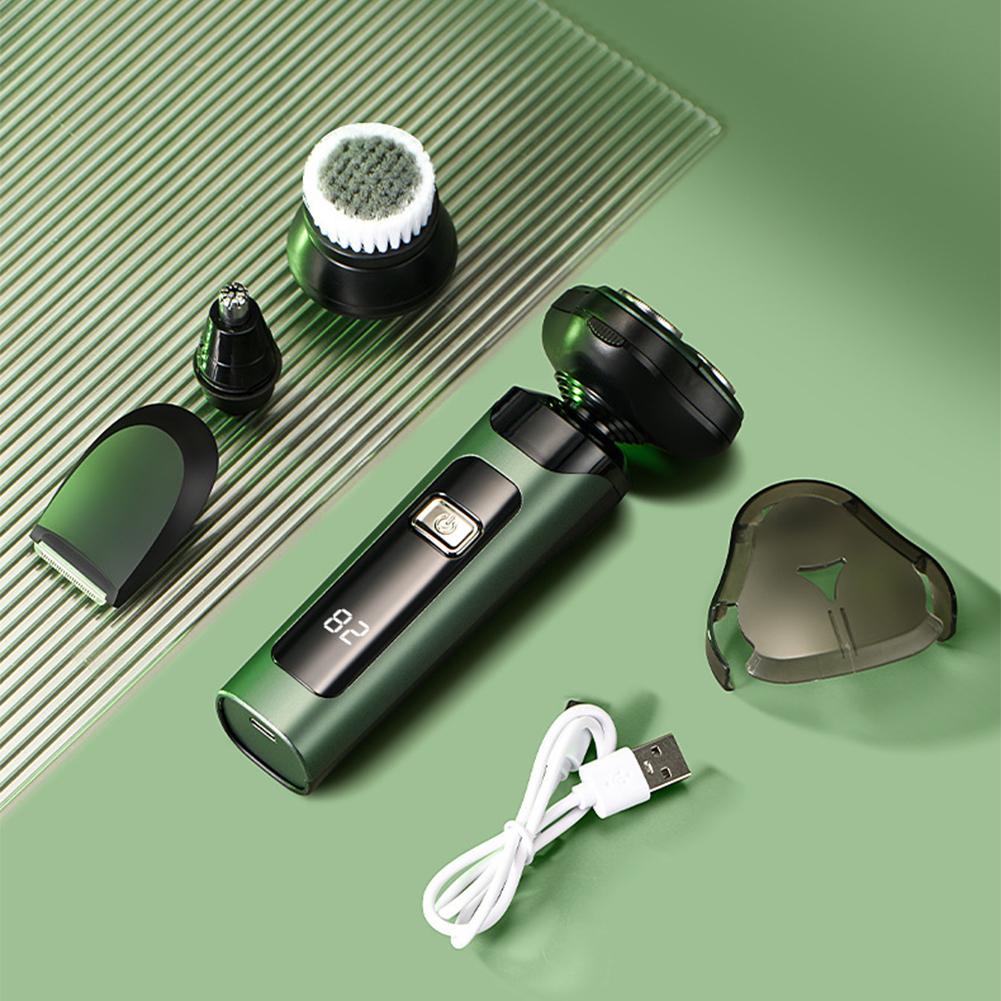 Men Electric Shaver Beard Shaving Machine Rechargeable Cordless Shaver Waterproof Facial Hair Groomer for Boyfriend Fathers Gift