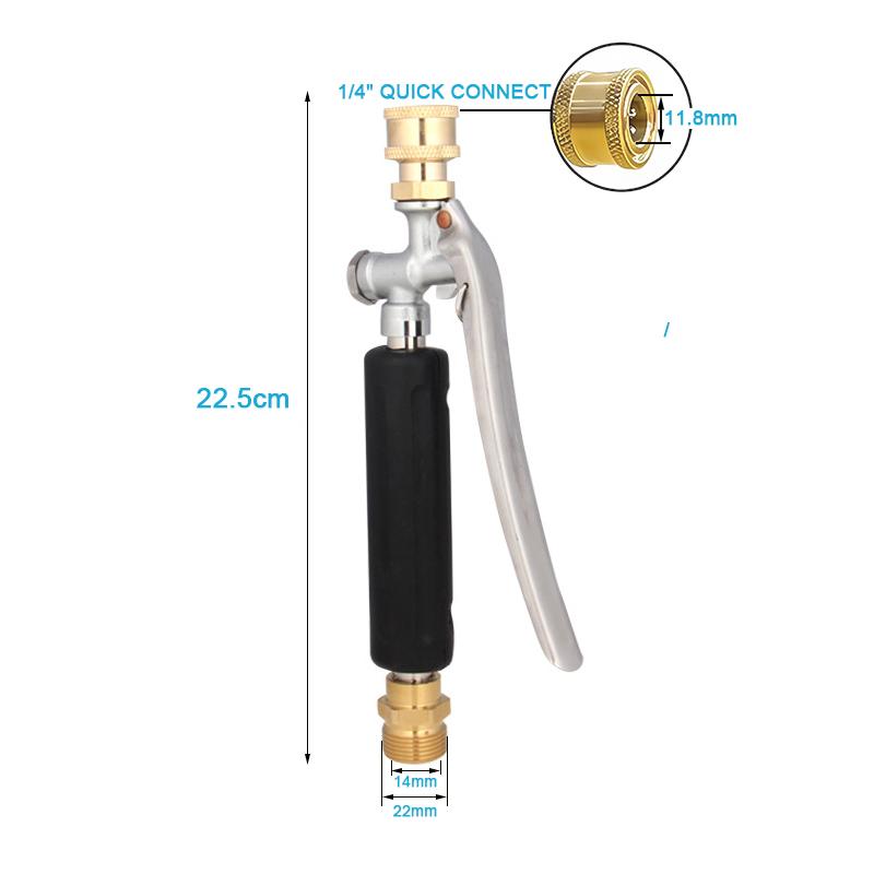 M22-14 Pressure Washer Gun - Multi-Purpose Nozzle with 1/4'' Quick Connect Extension Wand for Multi Scene Cleaning