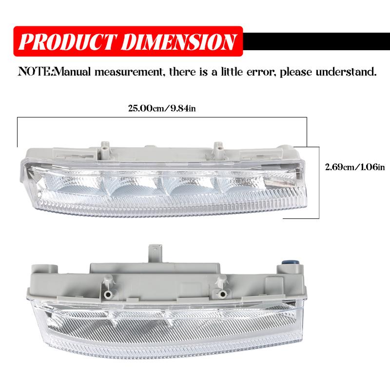 For Mercedes Benz E350 C350 C250 W204 W212 R172 Right Side Bright LED DRL Fog Light Daytime Running Headlamp fit for 2049069000