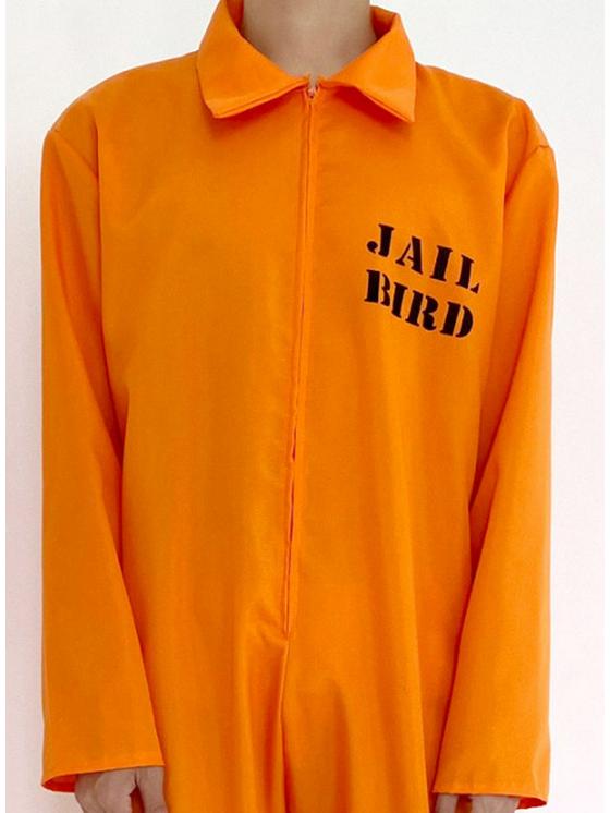 Cross-Border Orange Prisoner Costume for Men - Halloween Cosplay