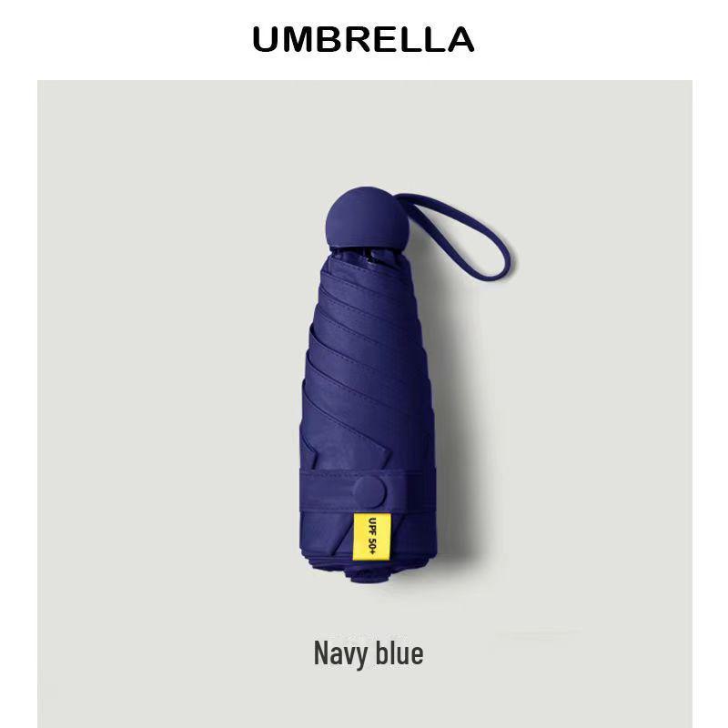 5-Fold Ultra-Light Black Glue UV Protection Customizable Parasol Umbrella