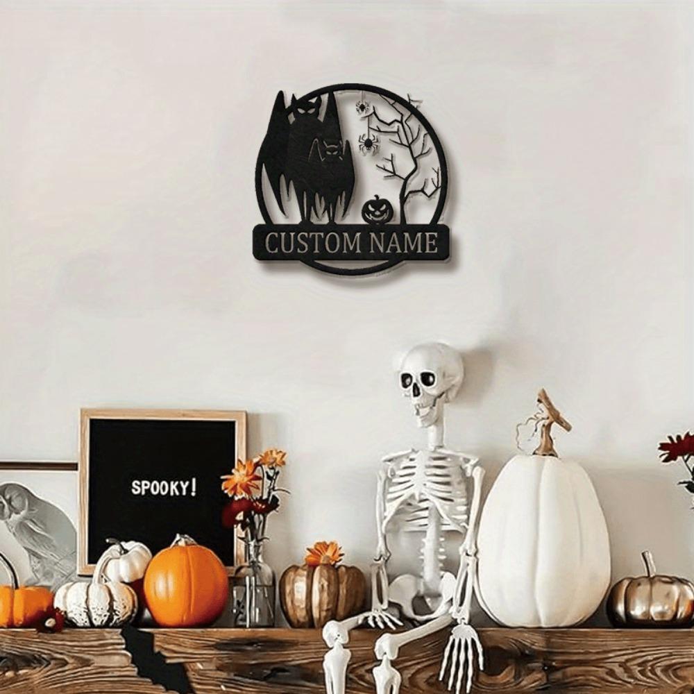 Metal Wall Art Decor Family Name Sign Christmas Gift Housewarming Sculpture