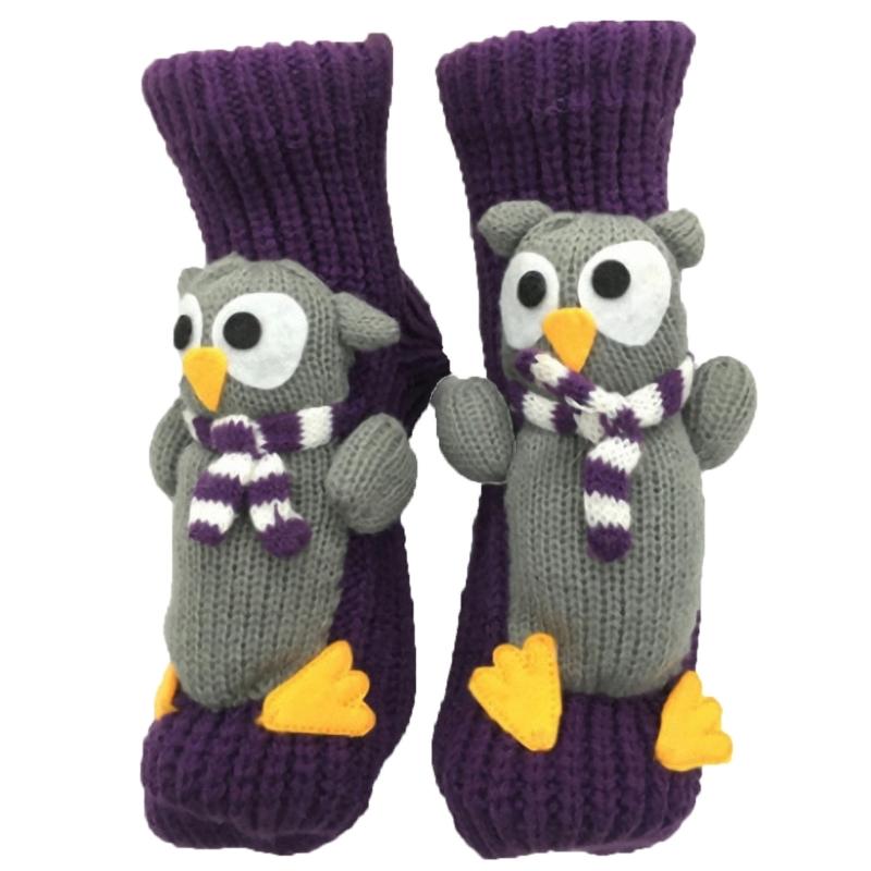 3D Strick Tier Socken, Plüschtiere Kuschel Socken, Lustige Neuheiten Winter Warm Handgehäkelte Socken Weihnachtsgeschenke für Frauen